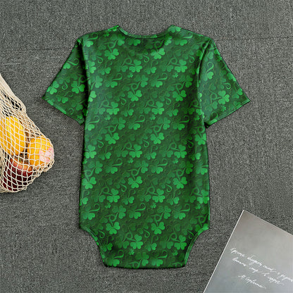 Irish Leaf St. Patrick's Day Print Men's Bodysuit