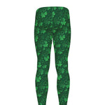 Irish Leaf St. Patrick's Day Print Men's leggings