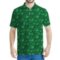 Irish Leaf St. Patrick's Day Print Men's Polo Shirt