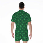 Irish Leaf St. Patrick's Day Print Men's Rompers