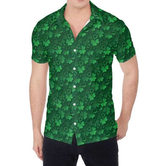 Irish Leaf St. Patrick's Day Print Men's Shirt