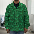Irish Leaf St. Patrick's Day Print Men's Shirt Jacket