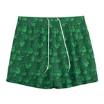 Irish Leaf St. Patrick's Day Print Mesh Shorts