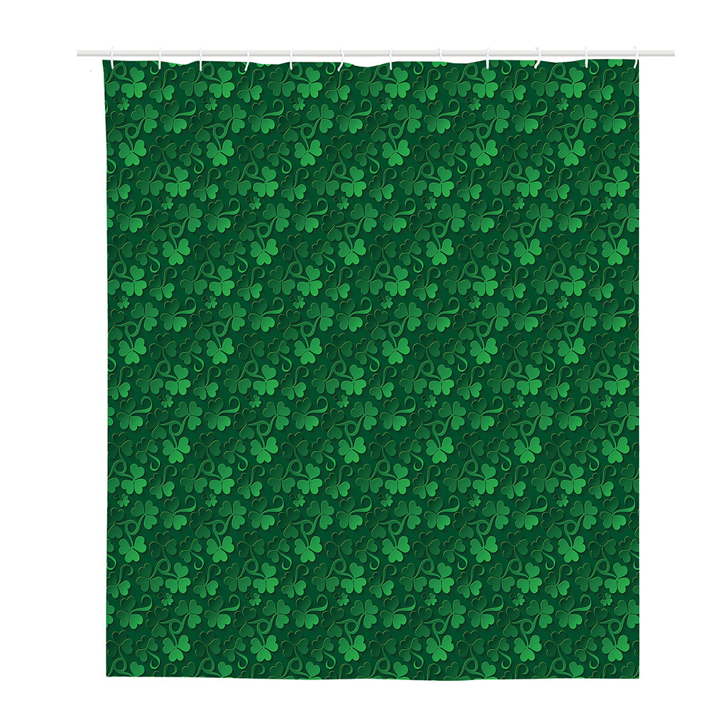 Irish Leaf St. Patrick's Day Print Polyester Shower Curtain