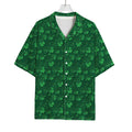 Irish Leaf St. Patrick's Day Print Rayon Hawaiian Shirt