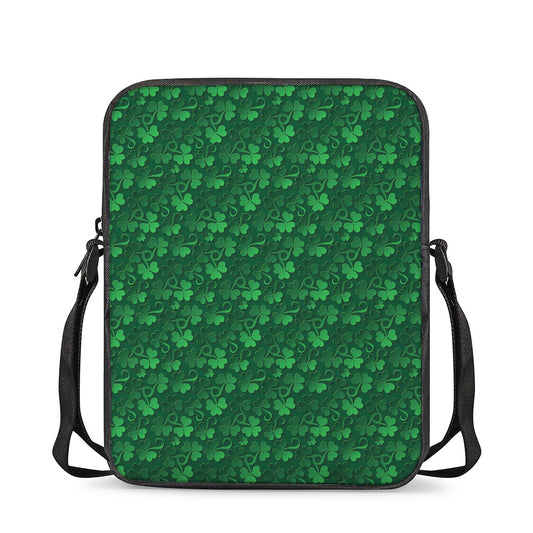 Irish Leaf St. Patrick's Day Print Rectangular Crossbody Bag