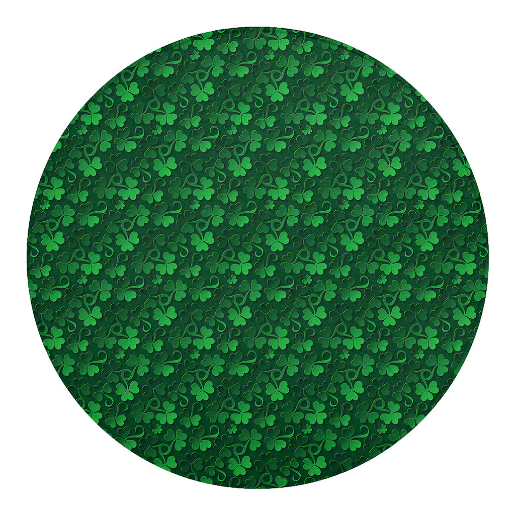 Irish Leaf St. Patrick's Day Print Round Blanket