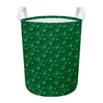 Irish Leaf St. Patrick's Day Print Round Laundry Basket