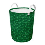Irish Leaf St. Patrick's Day Print Round Laundry Basket