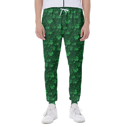 Irish Leaf St. Patrick's Day Print Scuba Joggers
