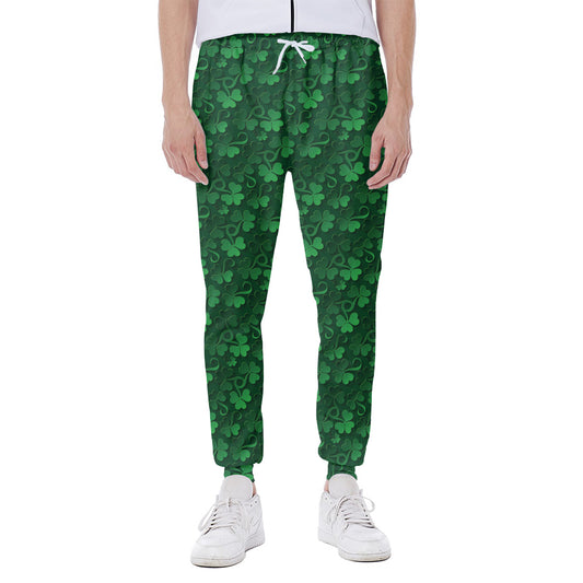 Irish Leaf St. Patrick's Day Print Scuba Joggers