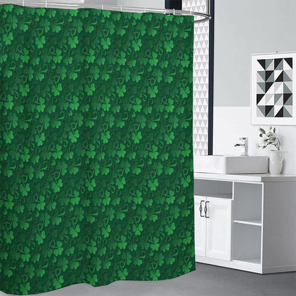 Irish Leaf St. Patrick's Day Print Shower Curtain