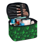Irish Leaf St. Patrick's Day Print Travel Makeup Bag