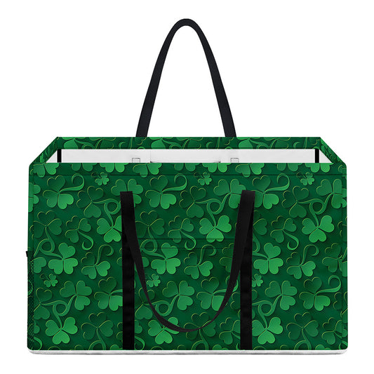 Irish Leaf St. Patrick's Day Print Utility Tote Bag