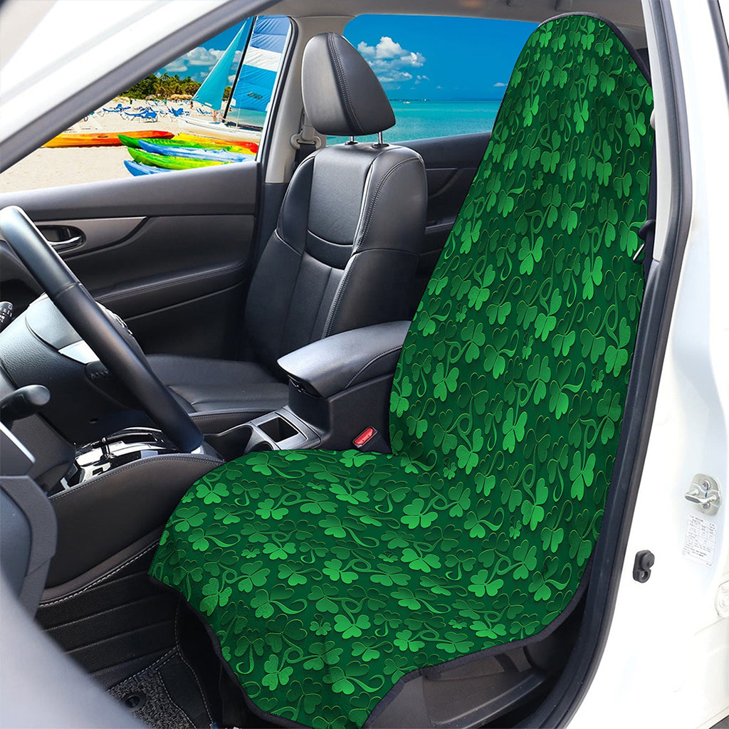 Irish Leaf St. Patrick's Day Print Waterproof Car Seat Cover