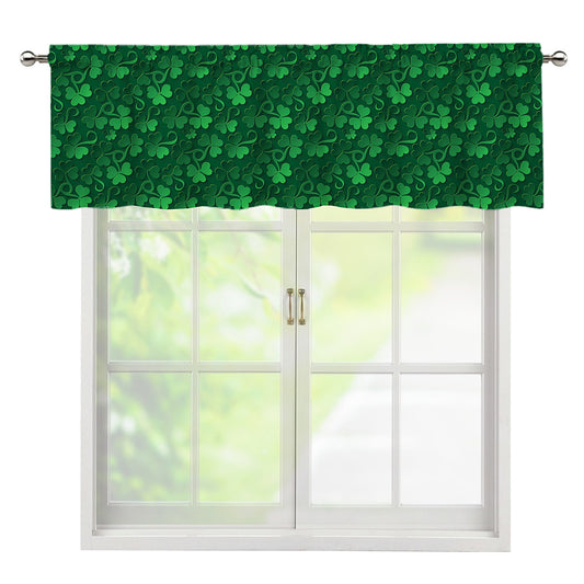 Irish Leaf St. Patrick's Day Print Window Valance