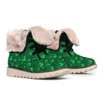 Irish Leaf St. Patrick's Day Print Winter Boots