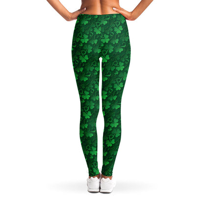 Irish Leaf St. Patrick's Day Print Women's Leggings