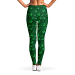 Irish Leaf St. Patrick's Day Print Women's Leggings