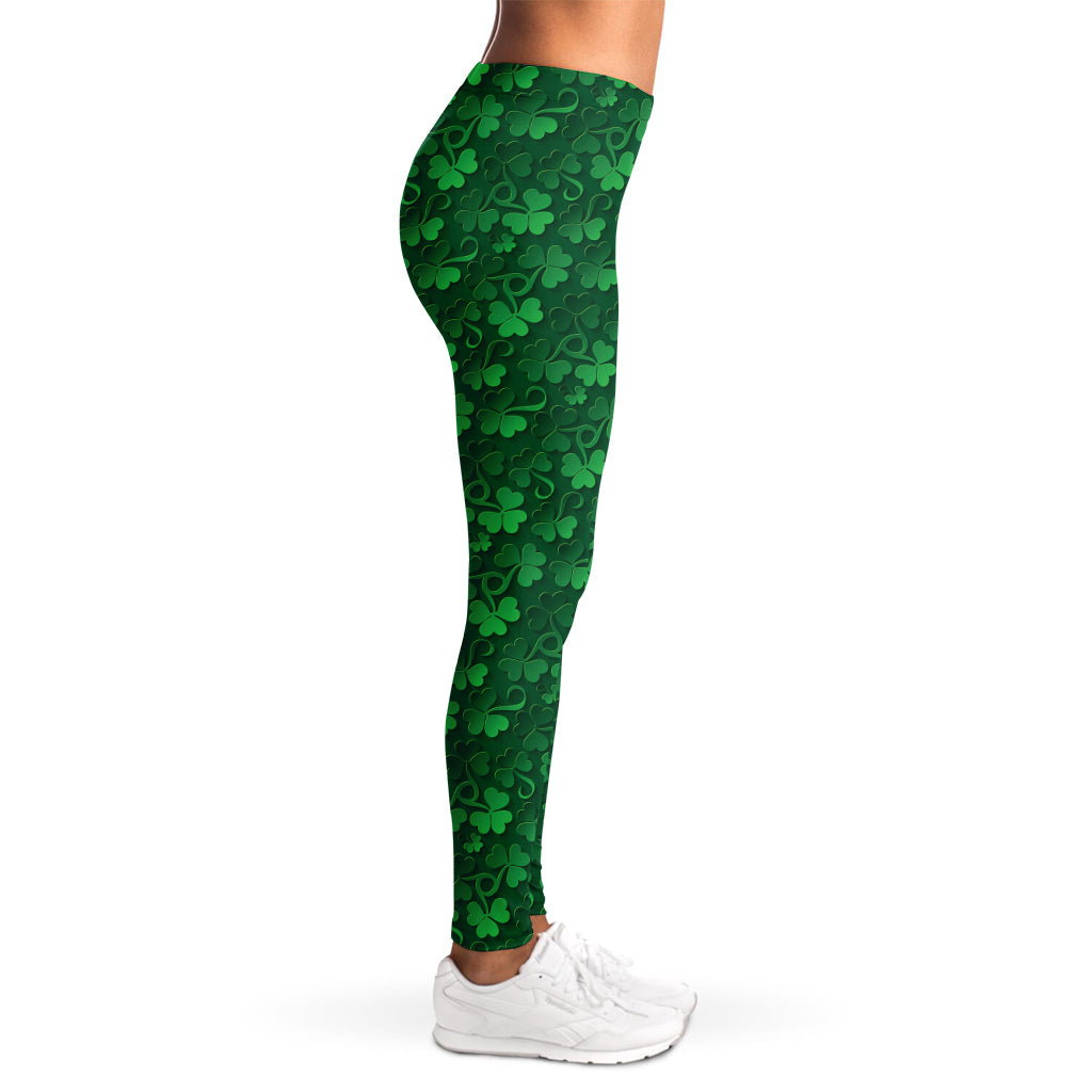 Irish Leaf St. Patrick's Day Print Women's Leggings
