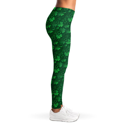 Irish Leaf St. Patrick's Day Print Women's Leggings