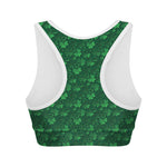 Irish Leaf St. Patrick's Day Print Women's Sports Bra