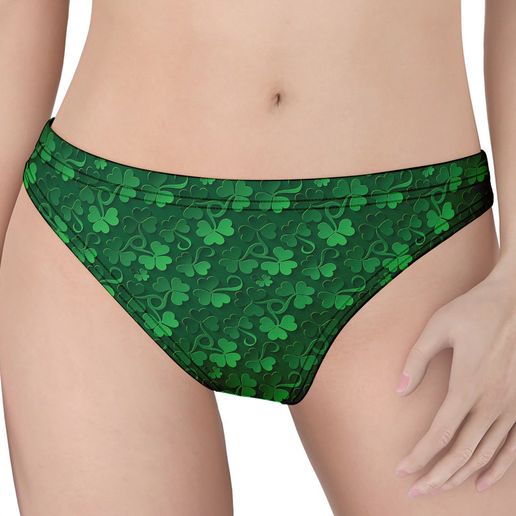 Irish Leaf St. Patrick's Day Print Women's Thong