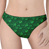 Irish Leaf St. Patrick's Day Print Women's Thong