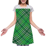 Irish Plaid Pattern Print Adjustable Apron