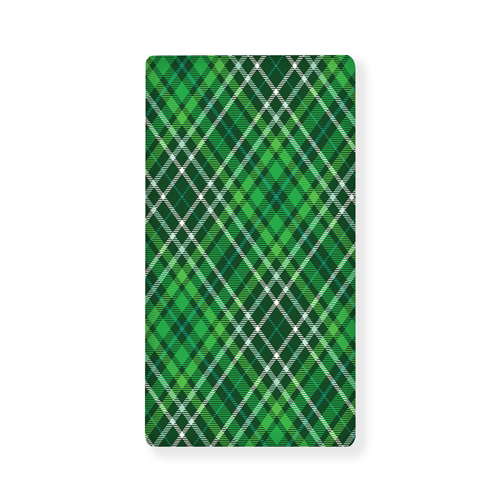 Irish Plaid Pattern Print Baby Crib Sheet