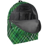 Irish Plaid Pattern Print Backpack