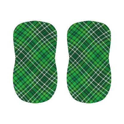 Irish Plaid Pattern Print Bar Stool Covers
