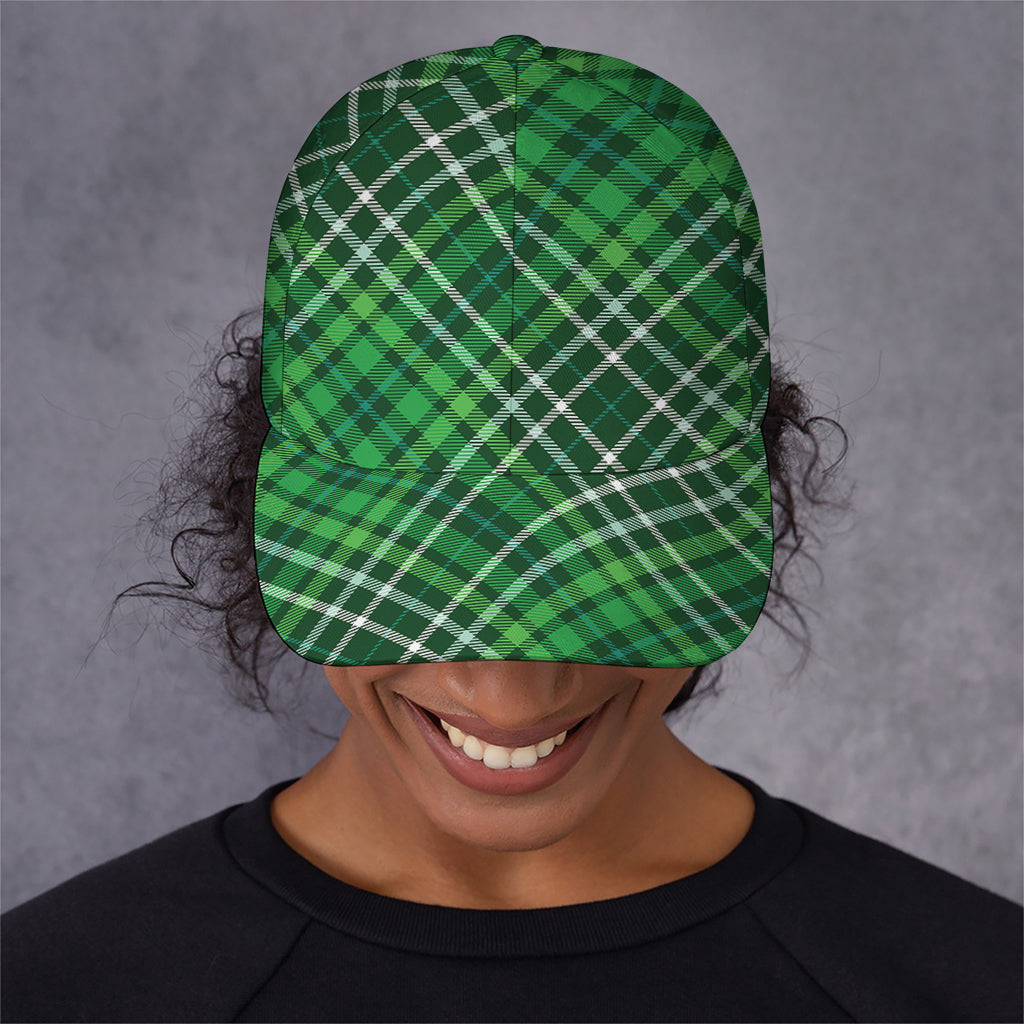 Irish Plaid Pattern Print Baseball Cap