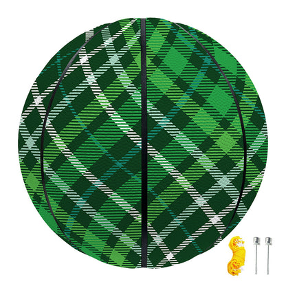 Irish Plaid Pattern Print Basketball
