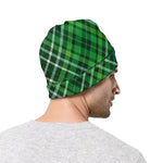 Irish Plaid Pattern Print Beanie