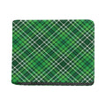 Irish Plaid Pattern Print Bifold Wallet