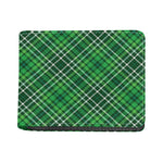Irish Plaid Pattern Print Bifold Wallet