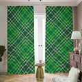 Irish Plaid Pattern Print Dimout Pencil Pleat Curtains