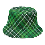 Irish Plaid Pattern Print Bucket Hat