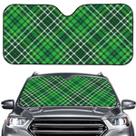 Irish Plaid Pattern Print Car Windshield Sun Shade