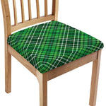 Irish Plaid Pattern Print Chair Cushion Cover