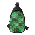 Irish Plaid Pattern Print Sling Bag
