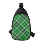 Irish Plaid Pattern Print Chest Bag