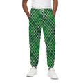 Irish Plaid Pattern Print Cotton Sweatpants