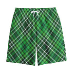 Irish Plaid Pattern Print Cotton Shorts
