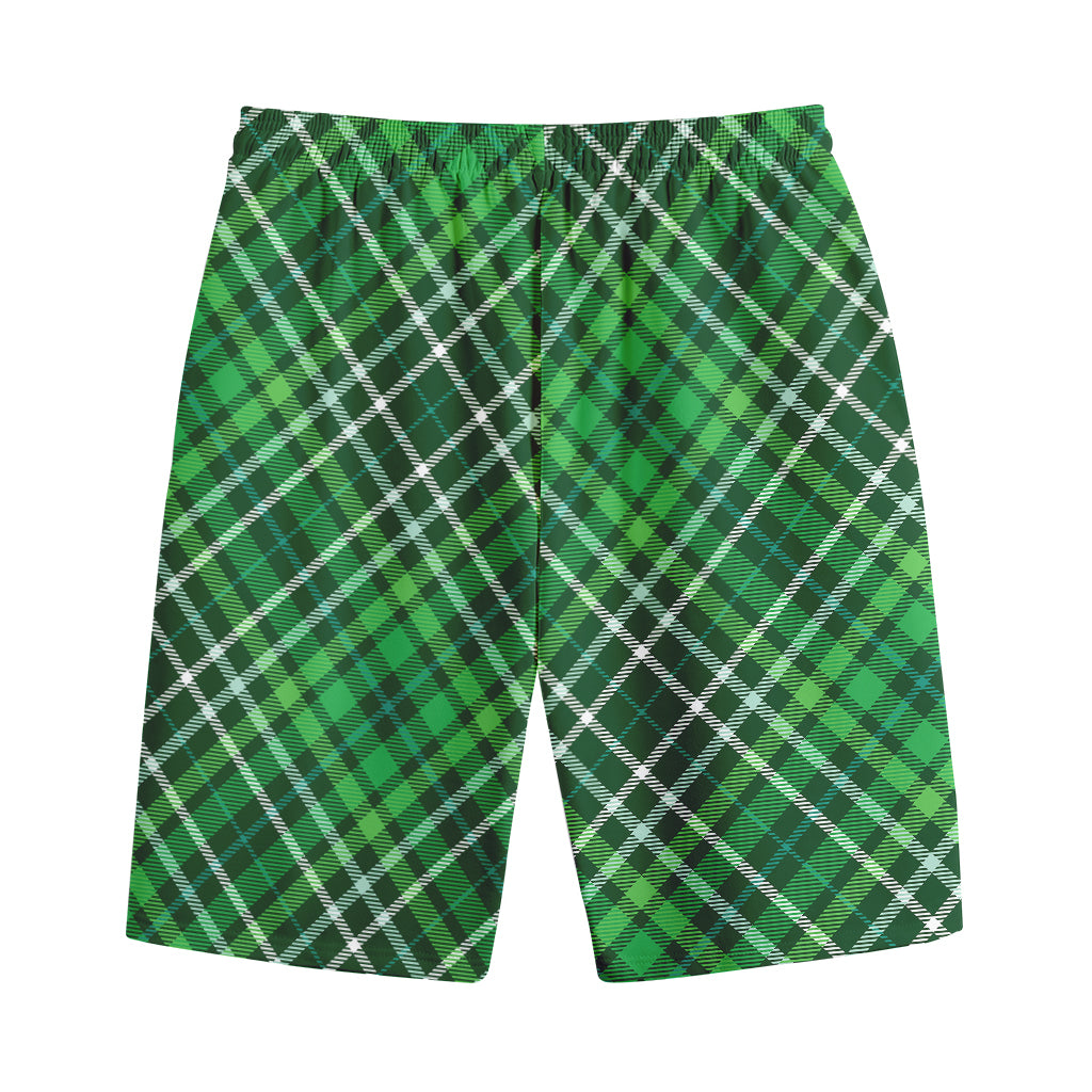 Irish Plaid Pattern Print Cotton Shorts