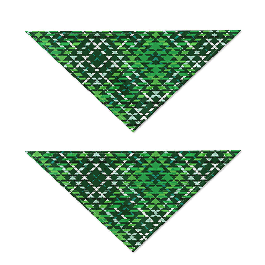 Irish Plaid Pattern Print Dog Bandana