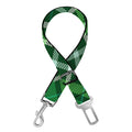 Irish Plaid Pattern Print Dog Seat Belt