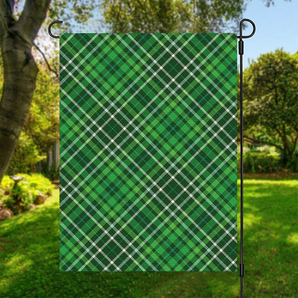 Irish Plaid Pattern Print Garden Flag