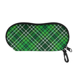 Irish Plaid Pattern Print Glasses Case